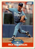 1989 Score Rick Anderson Kansas City Royals #441