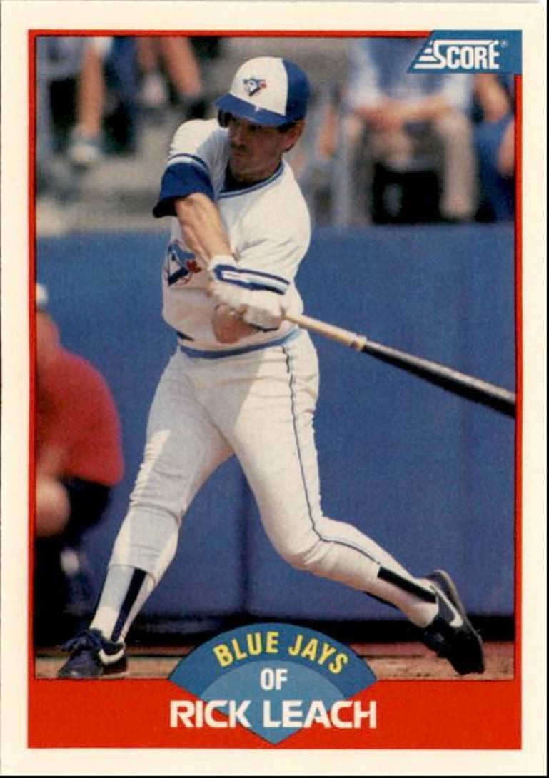 1989 Score Rick Leach Toronto Blue Jays #540