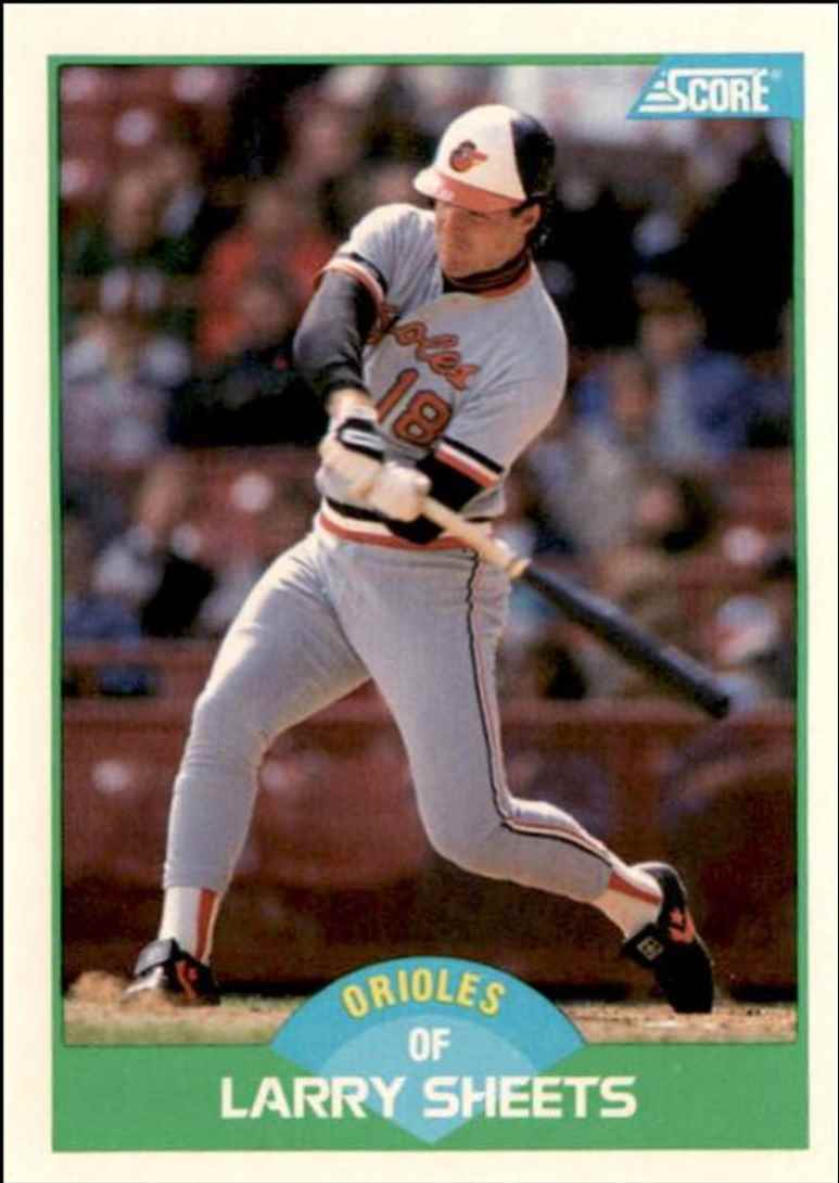 1989 Score Larry Sheets Baltimore Orioles #81
