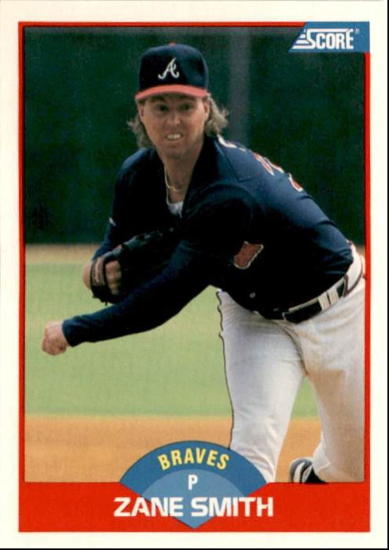 1989 Score Zane Smith Atlanta Braves #492