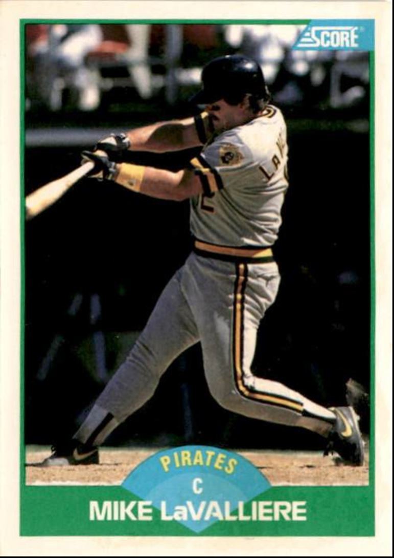 1989 Score Mike LaValliere Pittsburgh Pirates #33