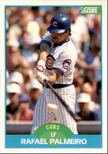 1989 Score Rafael Palmeiro Chicago Cubs #199