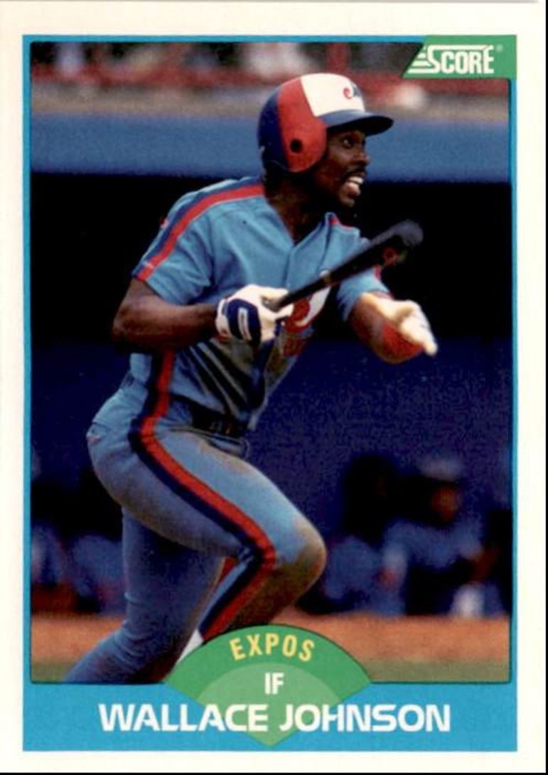 1989 Score Wallace Johnson Montreal Expos #196