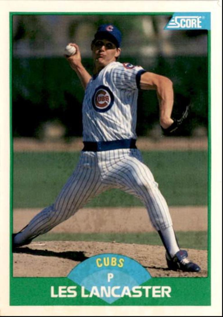 1989 Score Les Lancaster Chicago Cubs #60