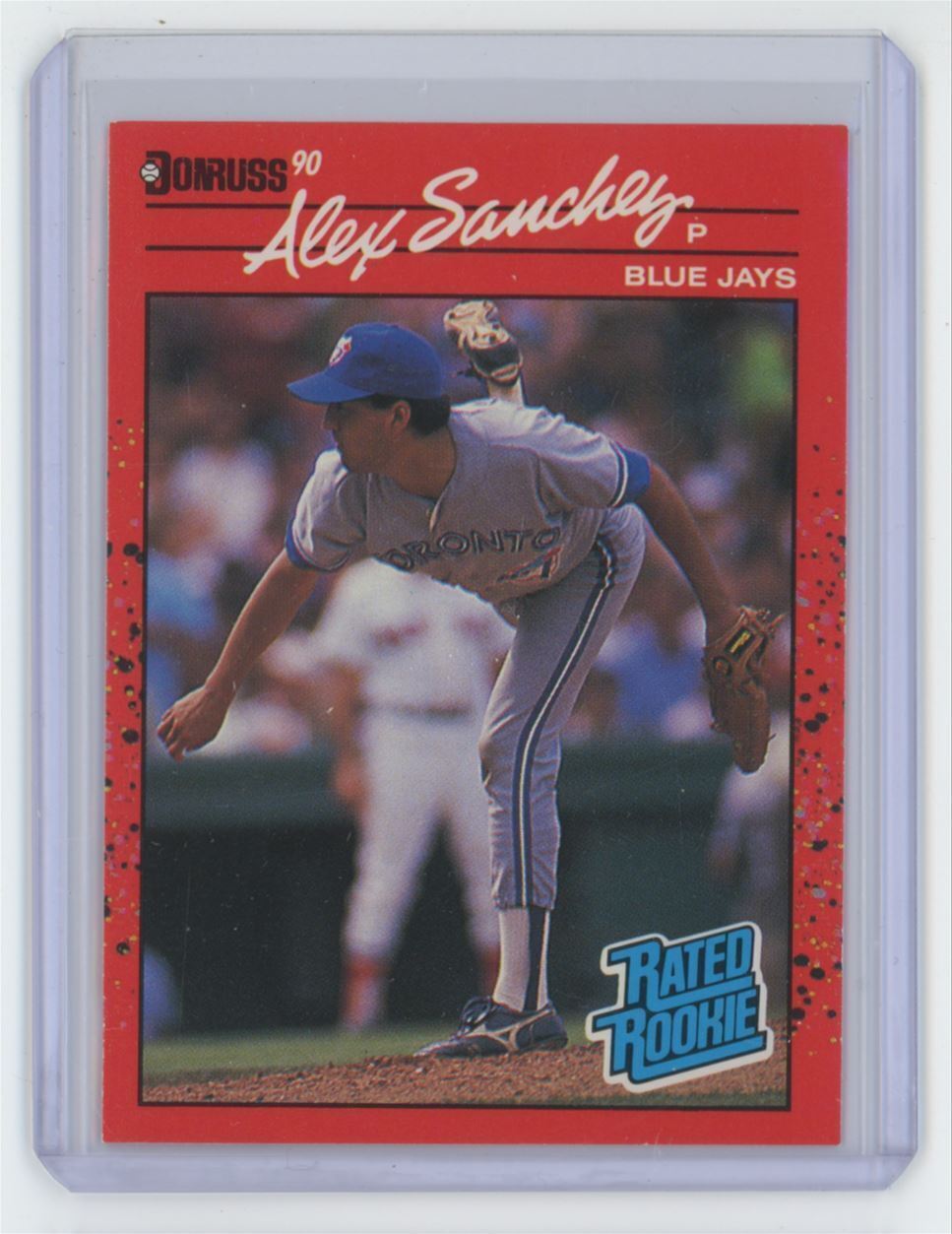 1990 Donruss Alex Sanchez Rookie Baseball Card Toronto Blue Jays #45