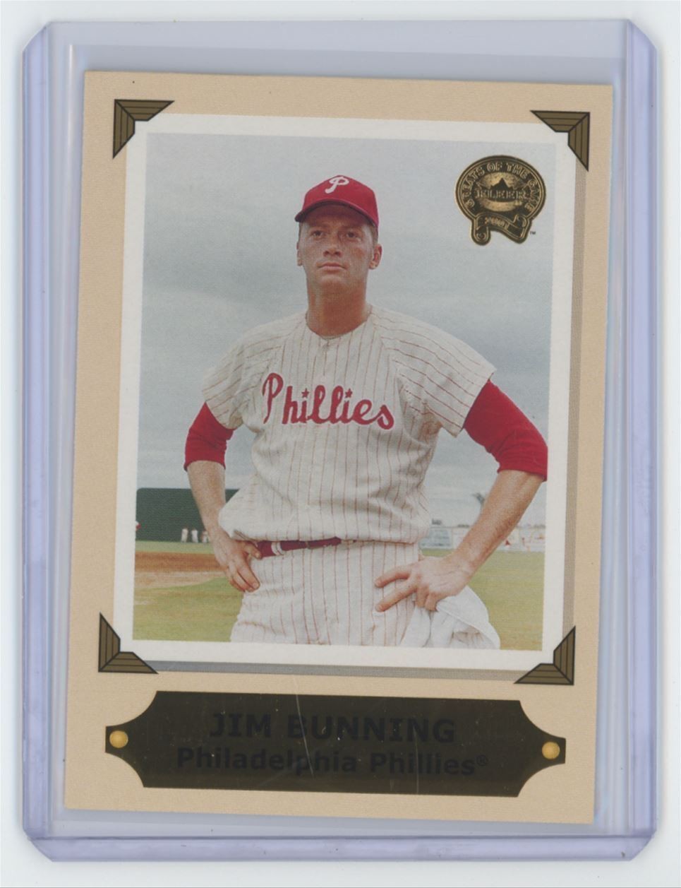 2001 Fleer Greats of the Game Jim Bunning Baseball Card Philadelphia Phillies