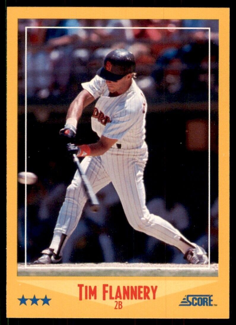1988 Score Tim Flannery Baseball Cards #483