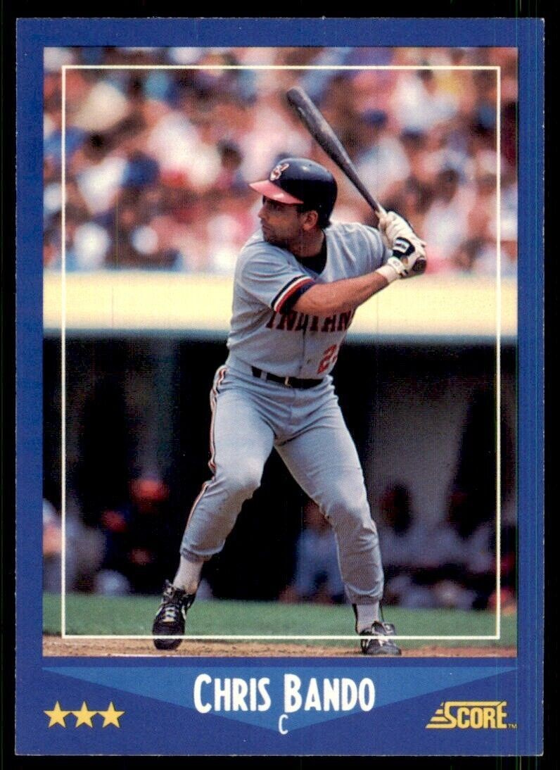 1988 Score Chris Bando Baseball Cards #172