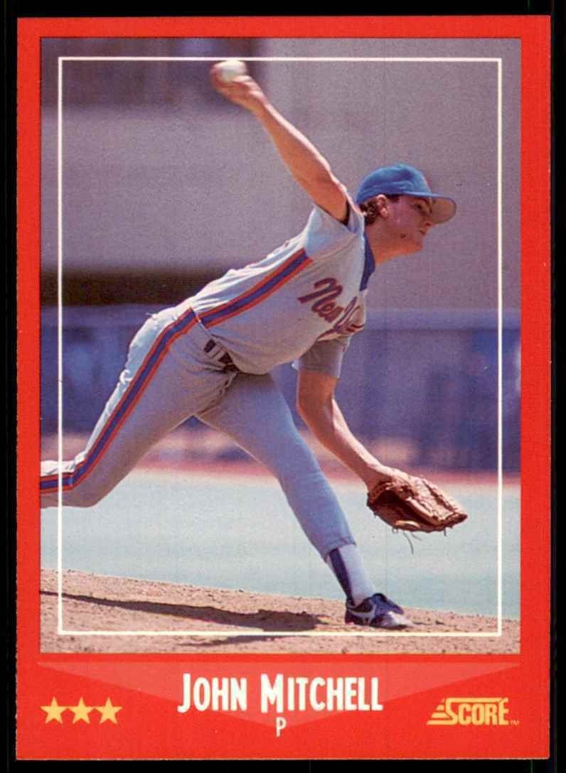 1988 Score. John Mitchell A Baseball Cards #249