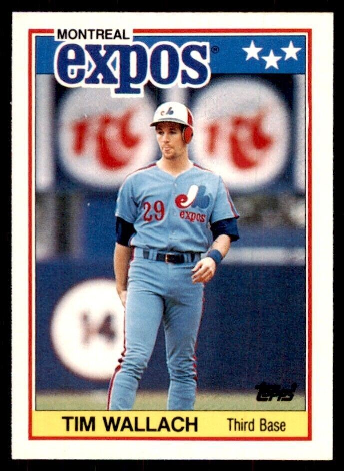 1988 Topps American Baseball Tim Wallach Baseball Cards #84