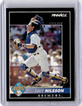 1992 Pinnacle Dave Nilsson Baseball Card Milwaukee Brewers #568
