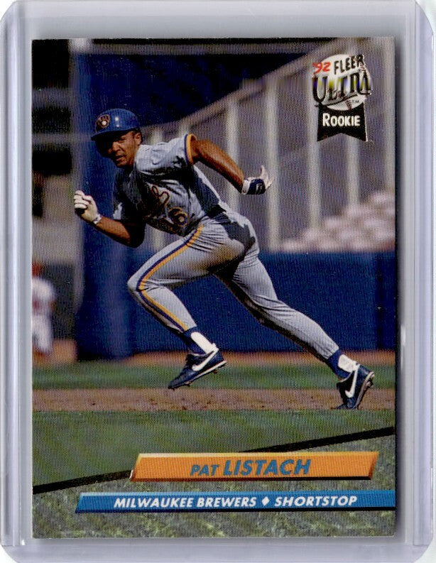 1992 Fleer Ultra Pat Listach Rookie Baseball Card Milwaukee Brewers #385