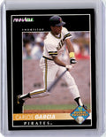 1992 Pinnacle Carlos Garcia Baseball Card Pittsburgh Pirates #264