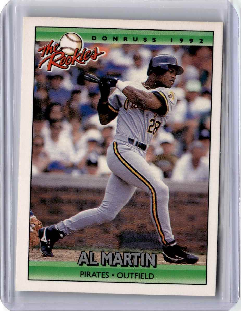 1992 Donruss The Rookies Al Martin Rookie Baseball Card Pittsburgh Pirates #68