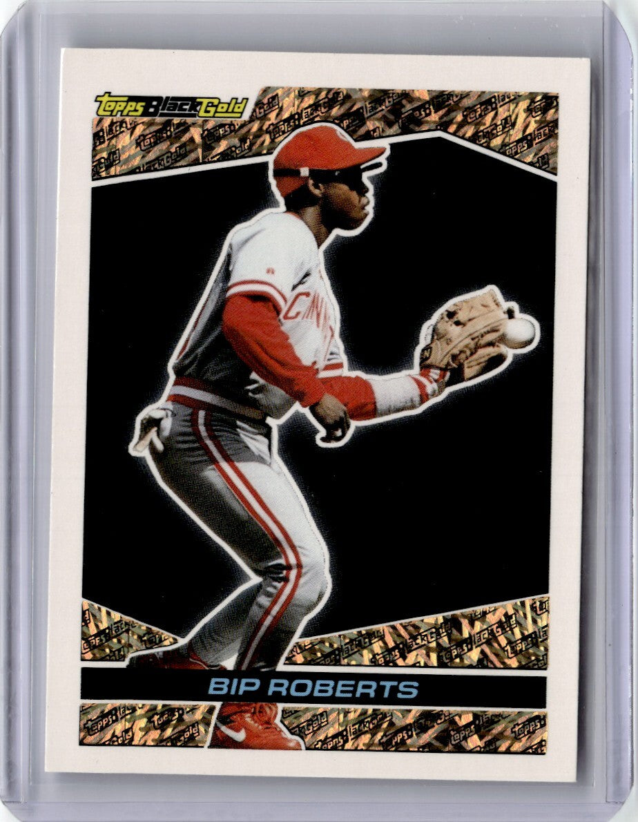 1993 Topps Black Gold Bip Roberts Baseball Card Cincinnati Reds #16