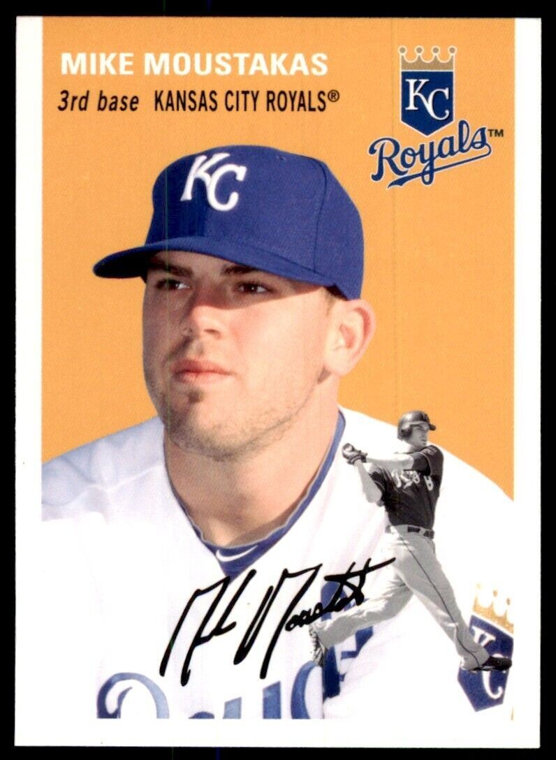 2012 Topps Archives Mike Moustakas Baseball Card Kansas City Royals #49