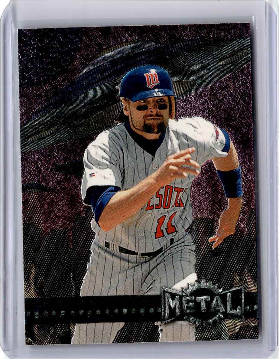 1996 Metal Universe Chuck Knoblauch Baseball Card Minnesota Twins #76
