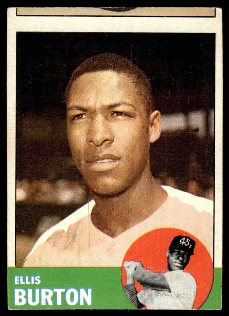 1963 Topps Baseball Card Ellis Burton Houston Colt .45s #262