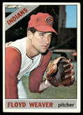 1966 Topps Baseball Card (Damaged) Floyd Weaver Cleveland Indians #231