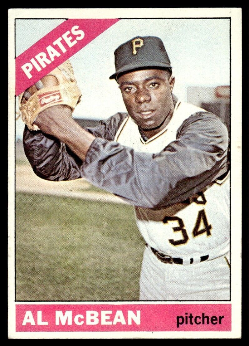 1966 Topps Baseball Card Al McBean F Pittsburgh Pirates #353