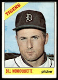 1966 Topps Baseball Card Bill Monbouquette J Detroit Tigers #429