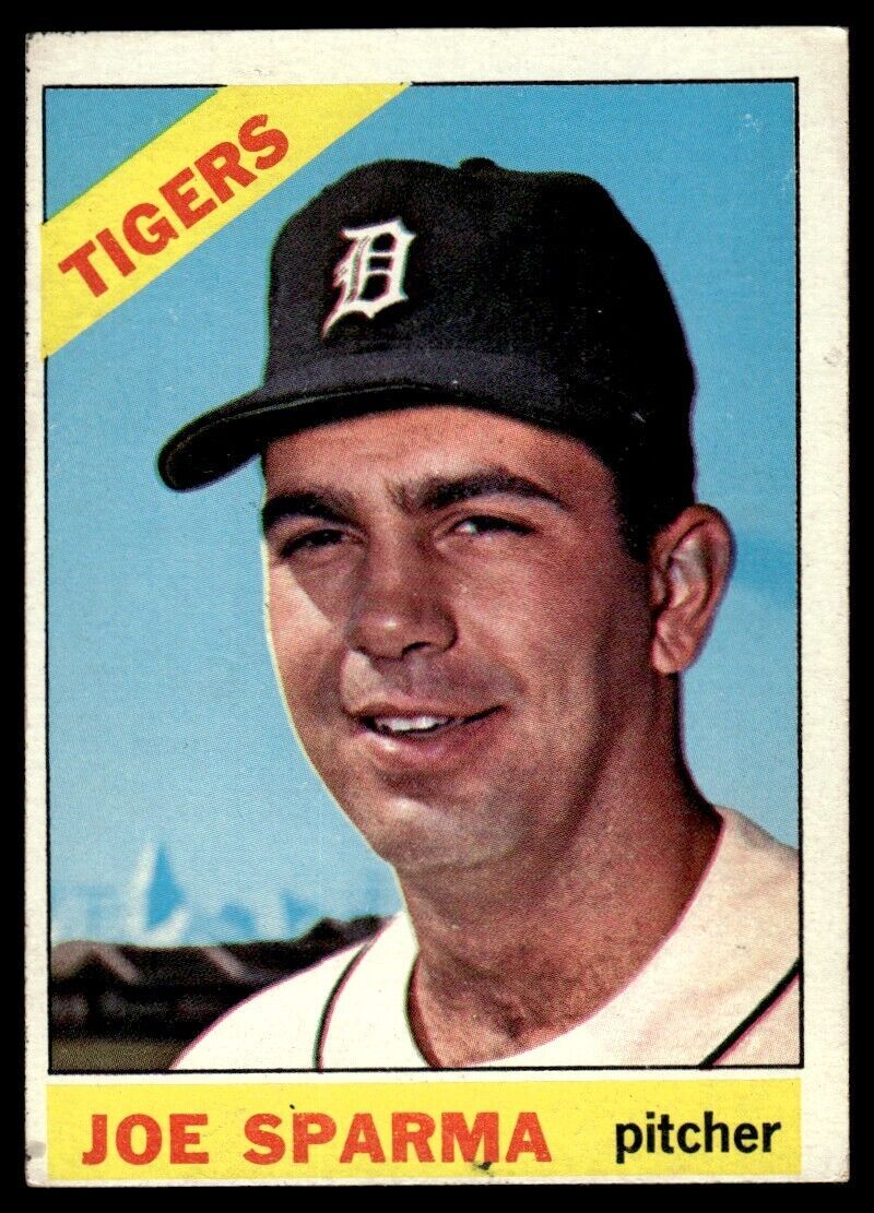 1966 Topps Baseball Card Joe Sparma Detroit Tigers #267