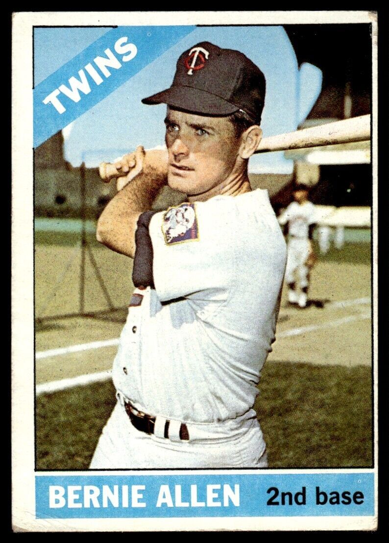 1966 Topps Baseball Card Bernie Allen A Minnesota Twins #327