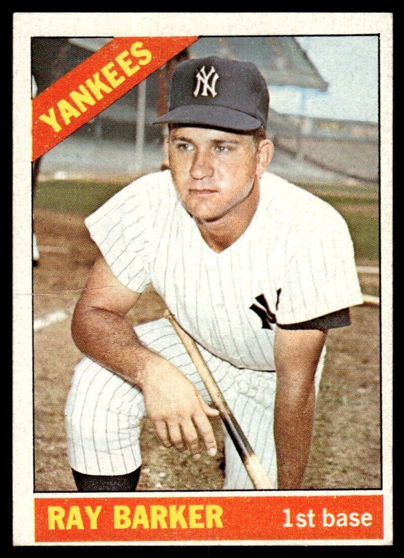 1966 Topps Baseball Card Ray Barker New York Yankees #323