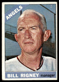 1966 Topps Baseball Card Bill Rigney B California Angels #249
