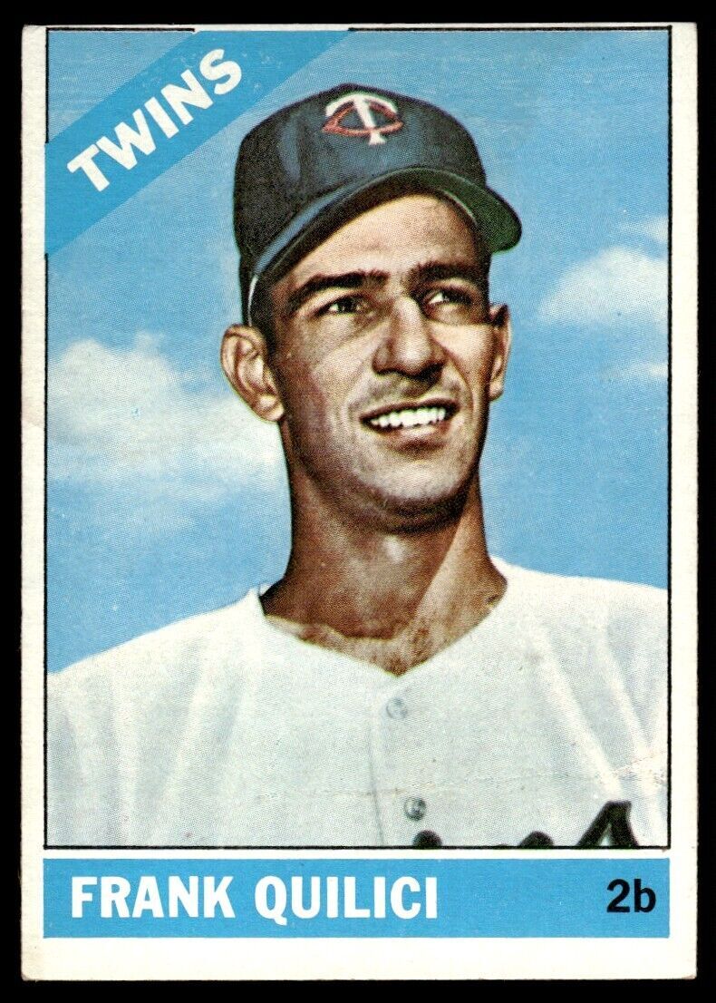 1966 Topps Baseball Card Frank Quilici Rookie B Minnesota Twins #207