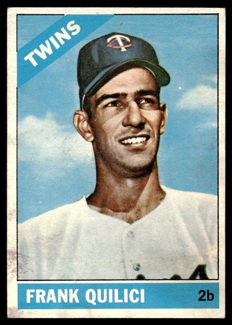1966 Topps Baseball Card Frank Quilici Rookie C Minnesota Twins #207