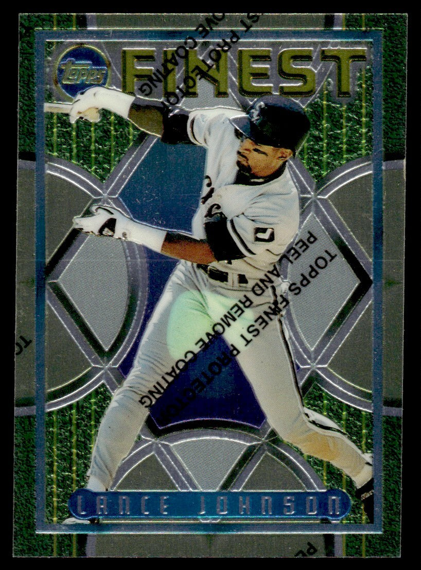 1995 Topps Finest w/ Coating Lance Johnson Chicago White Sox #168