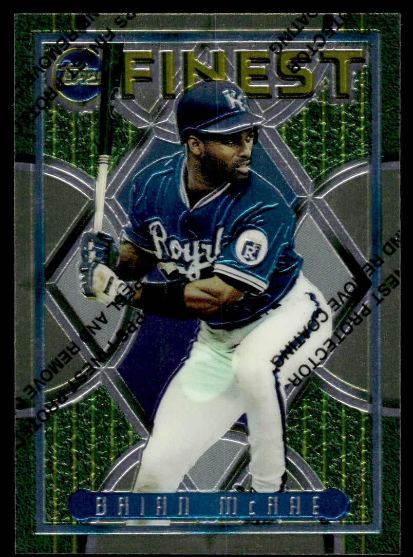 1995 Topps Finest Coating Brian McRae Kansas City Royals #175