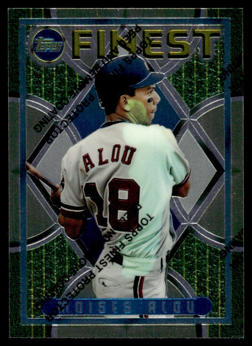1995 Topps Finest w/ Coating Moises Alou Montreal Expos #128