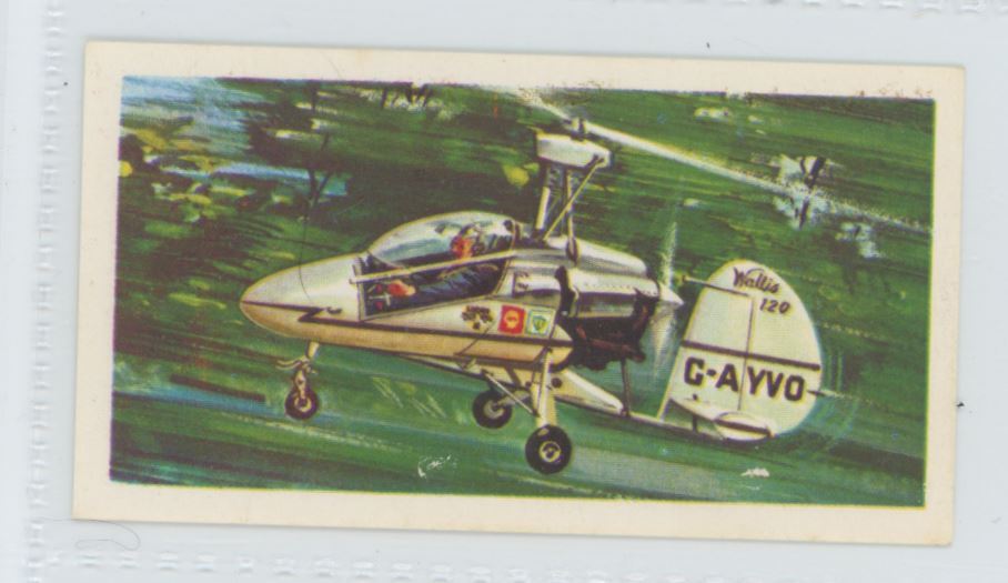 1967 Brooke Bond Tea History of Aviation Wallis WA-120 Autogyro #43