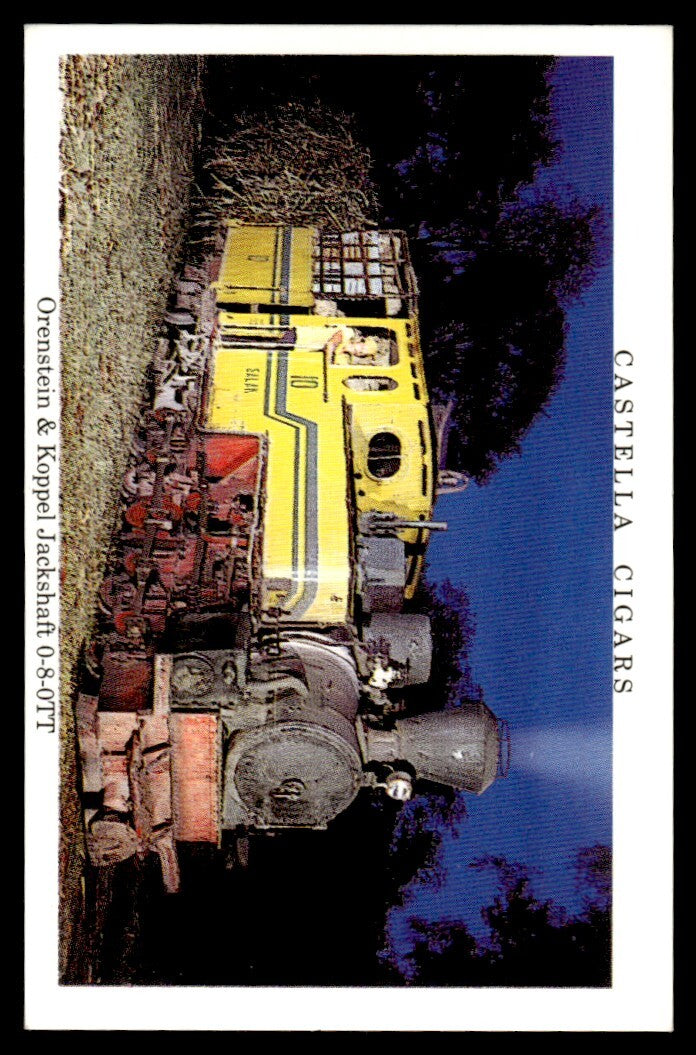 1992 Castella Cigar Tobacco Card Orenstein & Koppel Jackshaft In Search of Steam