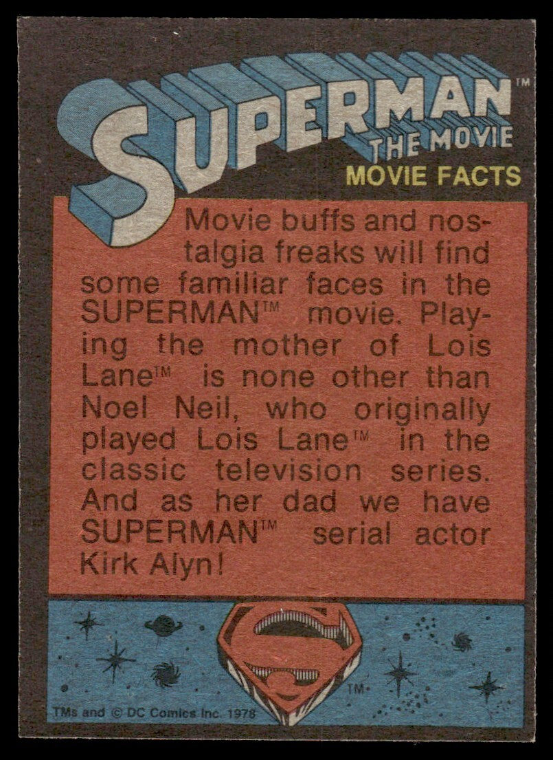 1978 Topps Superman DC Comics Card Arch Criminals on Trial A #16