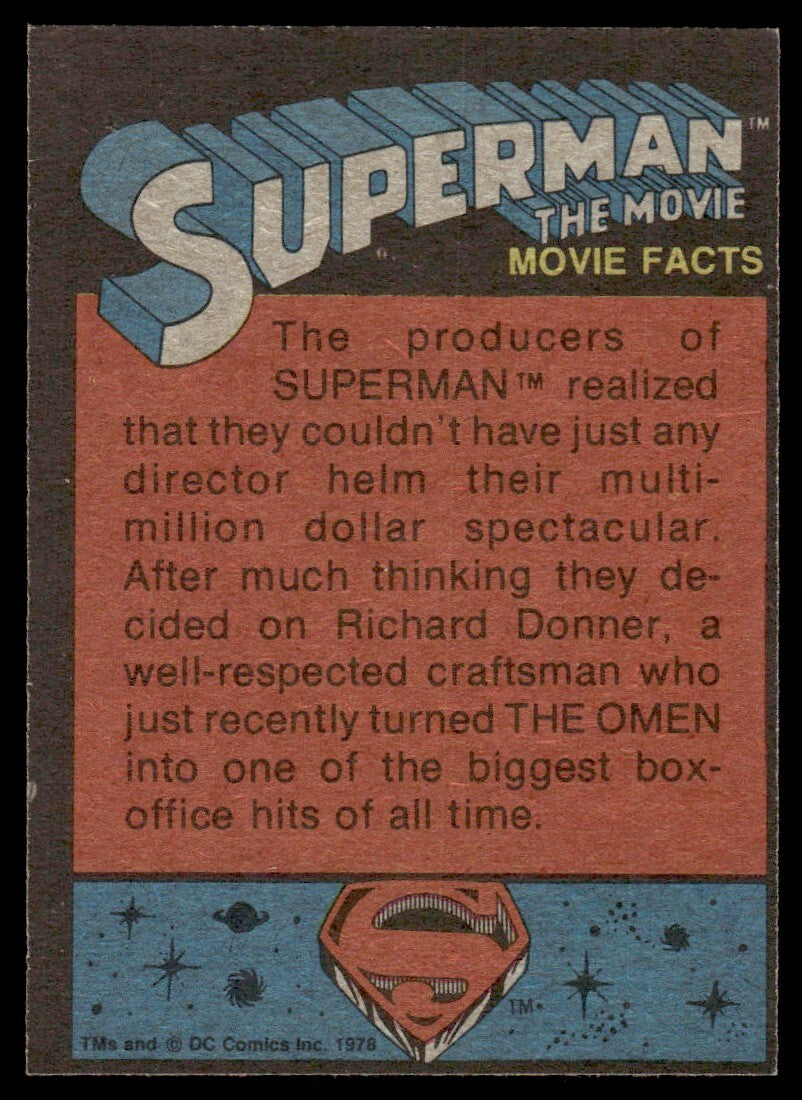 1978 Topps Superman DC Comics Card A World Torn Asunder A #18