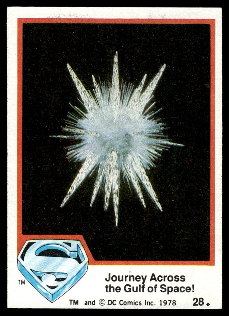 1978 Topps Superman DC Comics Card Journey Across the Gulf of Space! #28