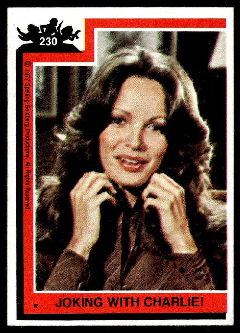 1977 Charlie's Angels Card Joking With Charlie #230