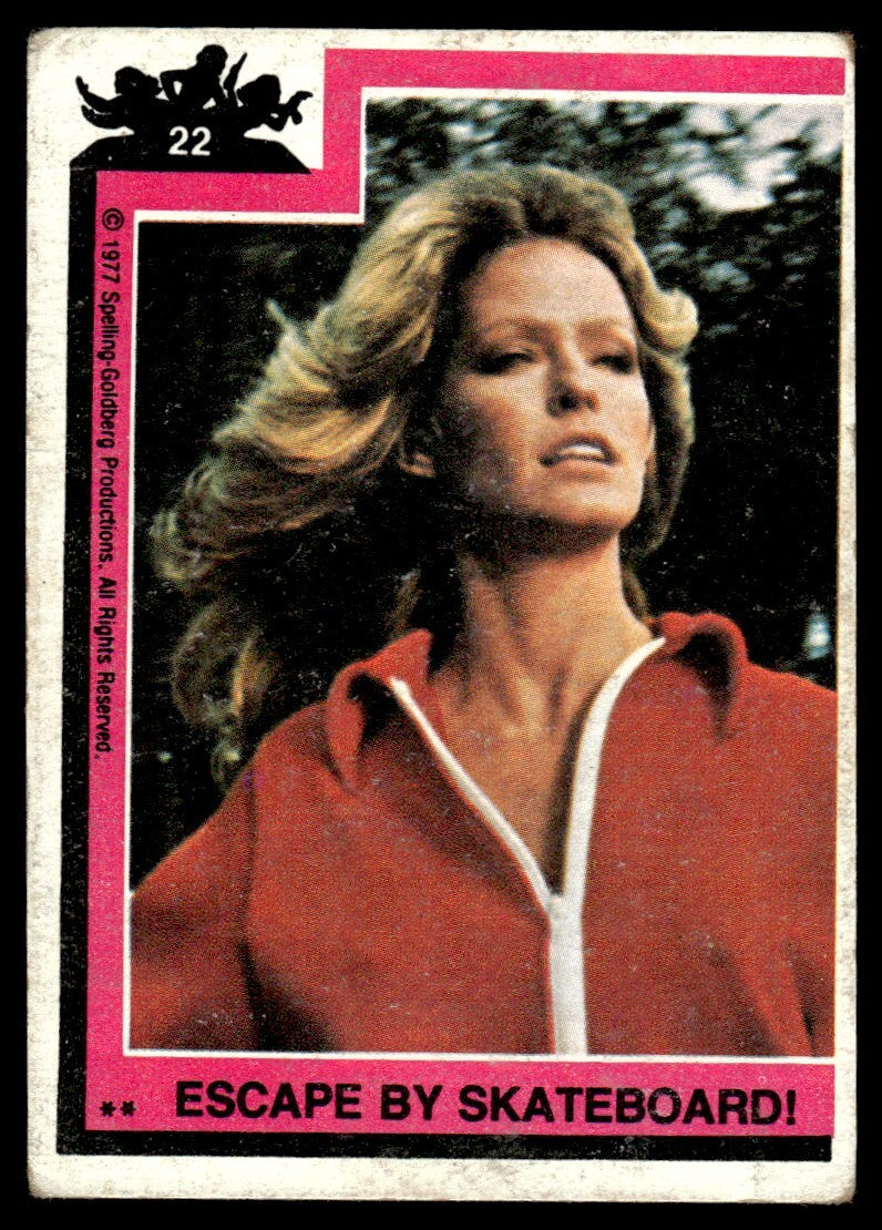 1977 Charlie's Angels Card Escape by Skateboard #22