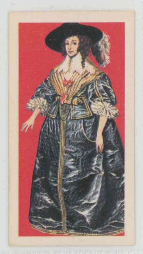 1967 Brooke Bond Tea British Costume Lady's Day Dress 1634 #15