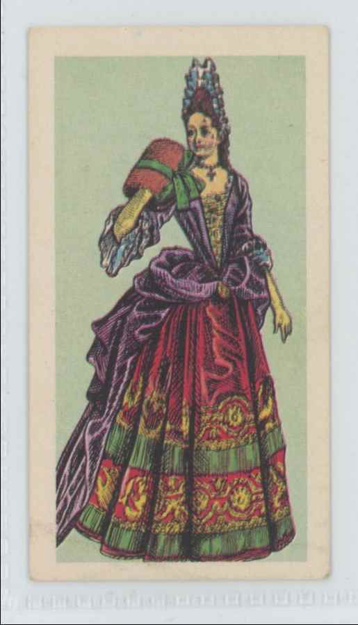 1967 Brooke Bond Tea British Costume Lady's Formal Dress 1690 #21