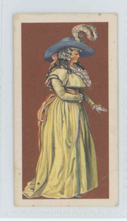 1967 Brooke Bond Tea British Costume Lady's Day Dress 1780 #27