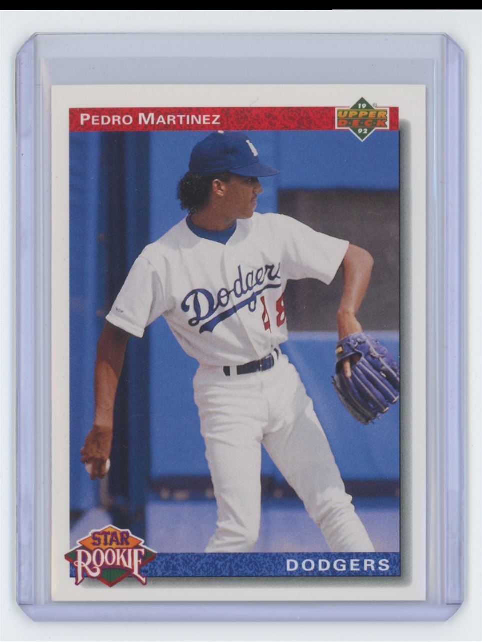 1992 Upper Deck Baseball Card Pedro Martinez B Los Angeles Dodgers #18