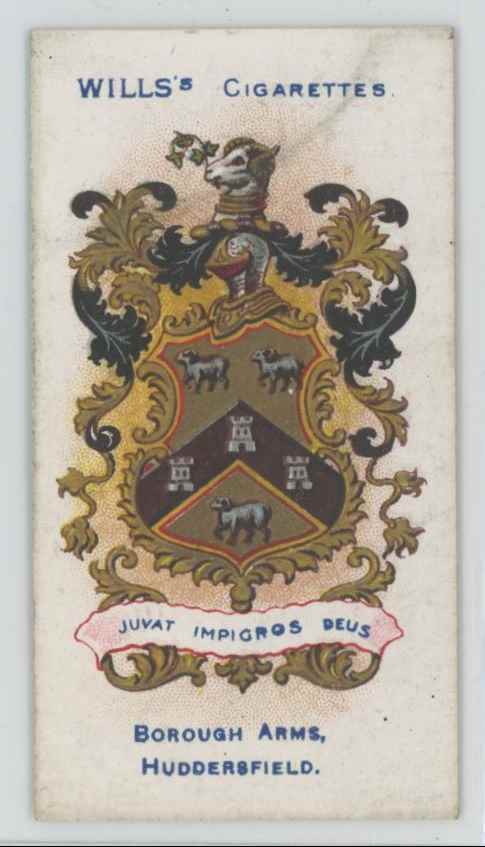 1906 Wills's Cigarettes Borough Arms Huddersfield #109