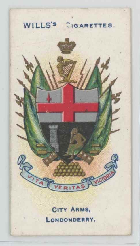 1906 Wills's Cigarettes Borough Arms Londonderry #25
