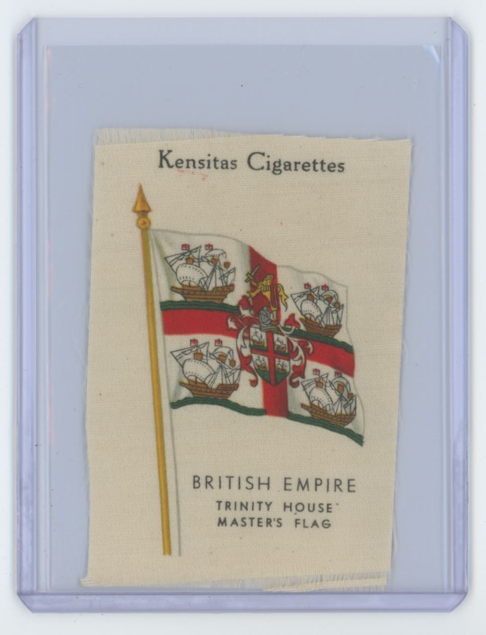 1933 Kensitas Cigarettes British Empire Silk Flag Trinity House