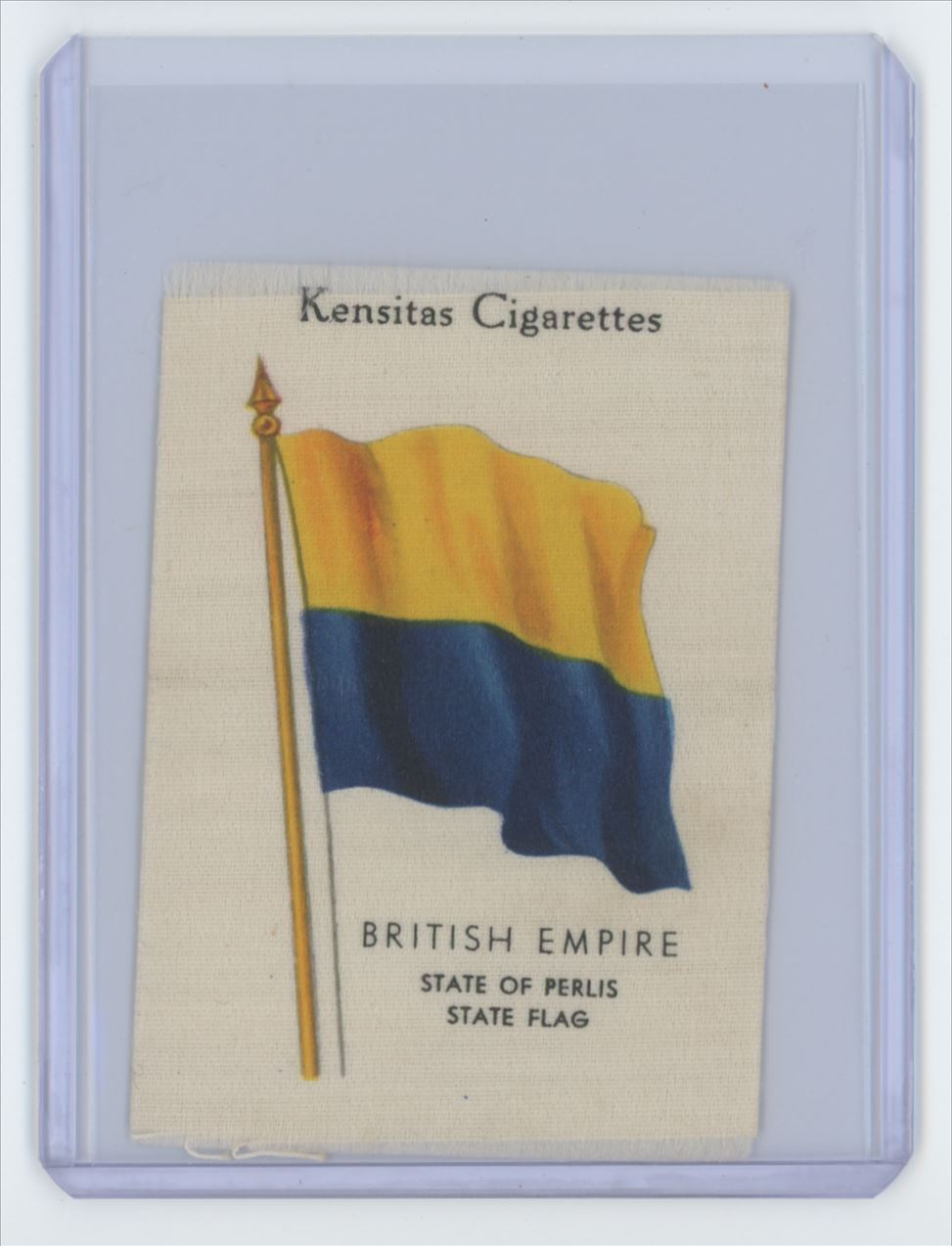1933 Kensitas Cigarettes British Empire Silk Flag Perlis
