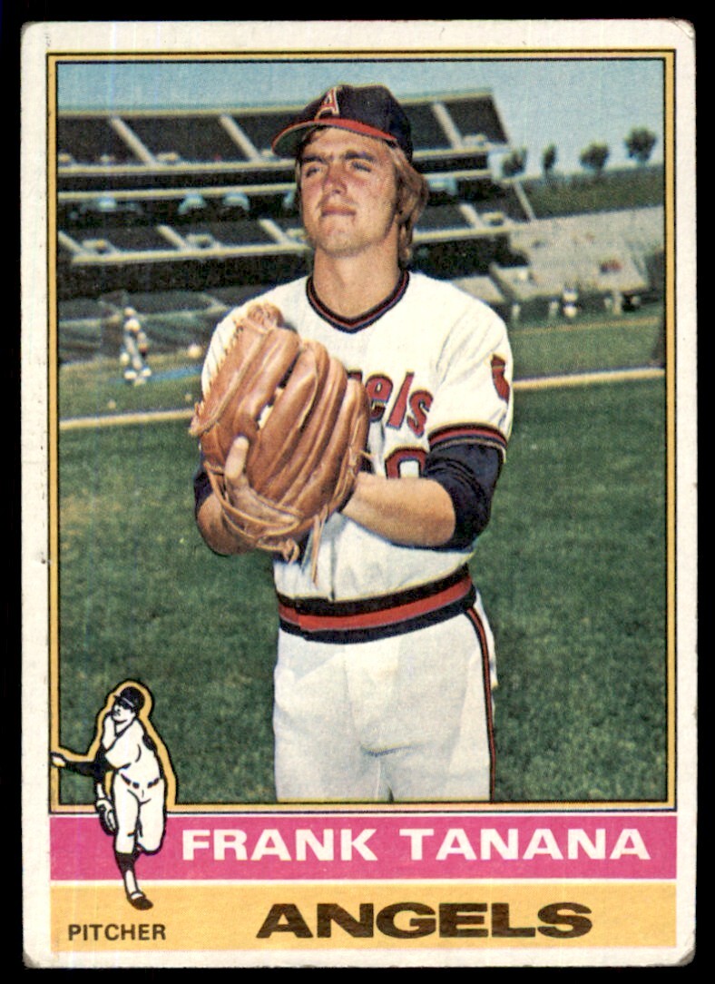 1976 TOPPS FRANK TANANA . CALIFORNIA ANGELS #490